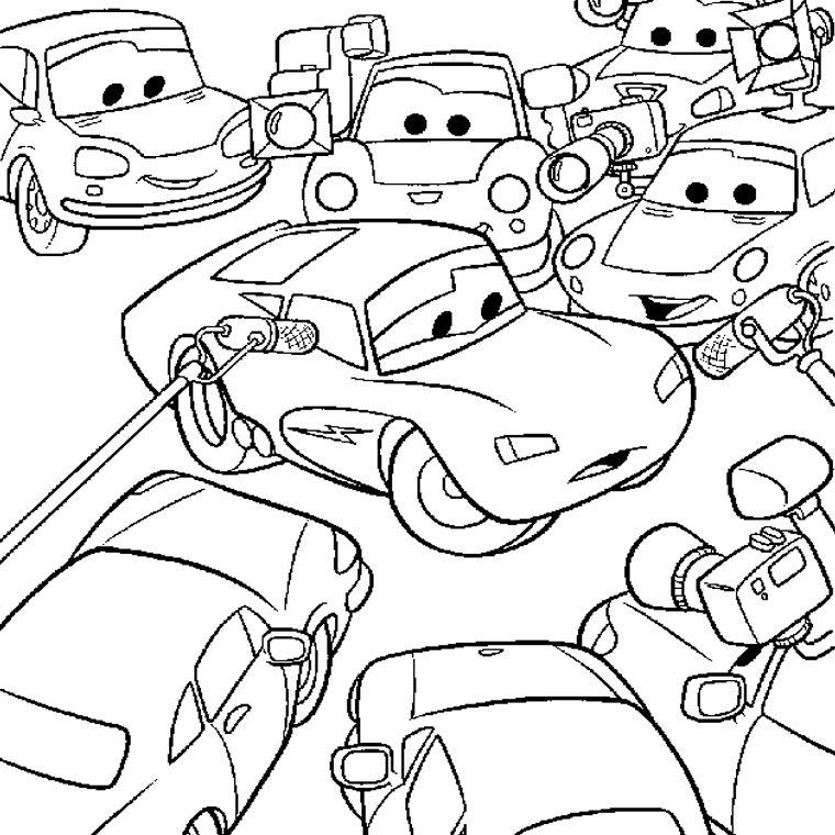 dessin à colorier cars 2 à imprimer