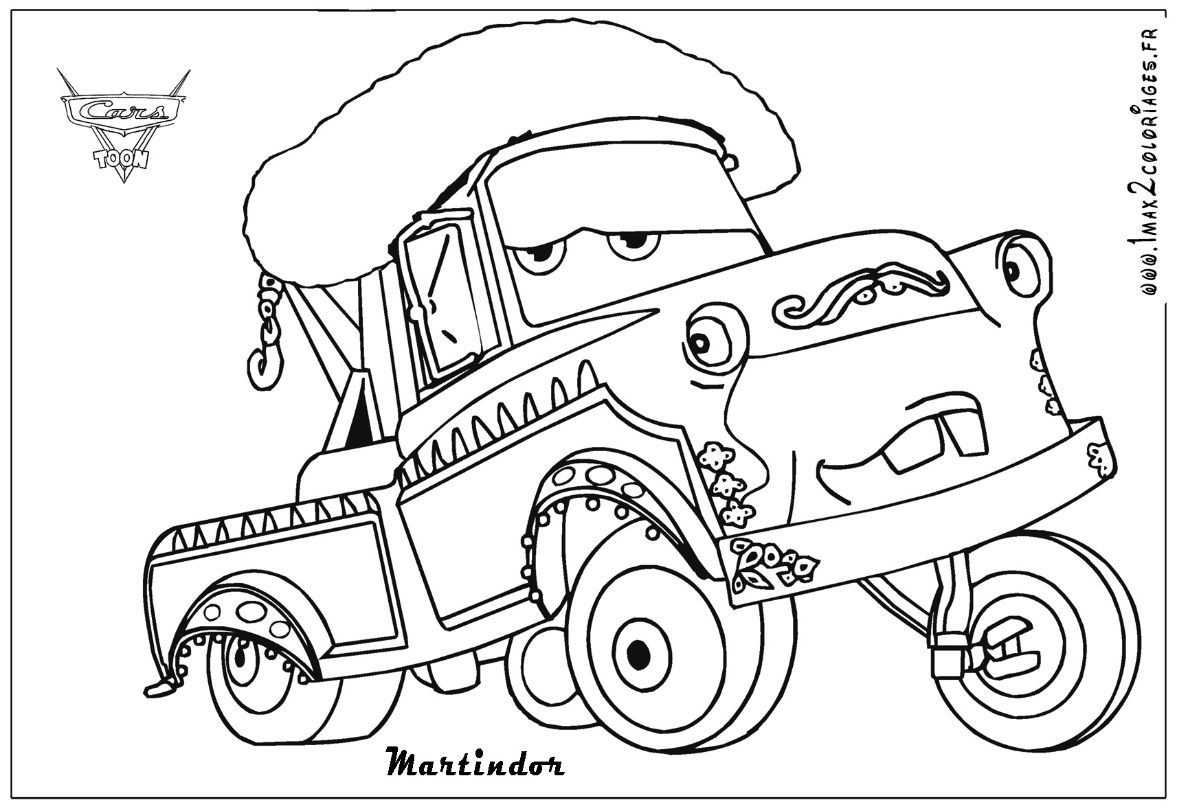 coloriage a dessiner en ligne cars disney