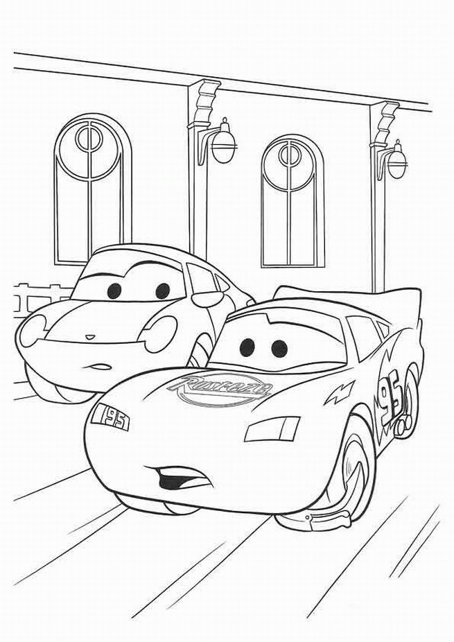 coloriage à dessiner cars à télécharger