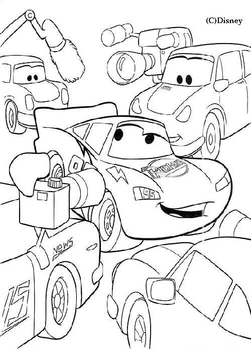 coloriage cars a imprimer avec modele