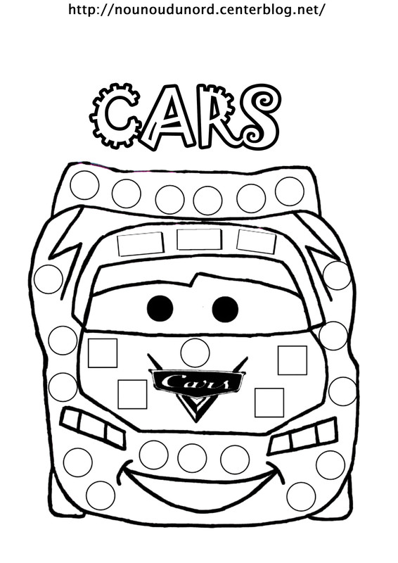 dessin à colorier cars à imprimer