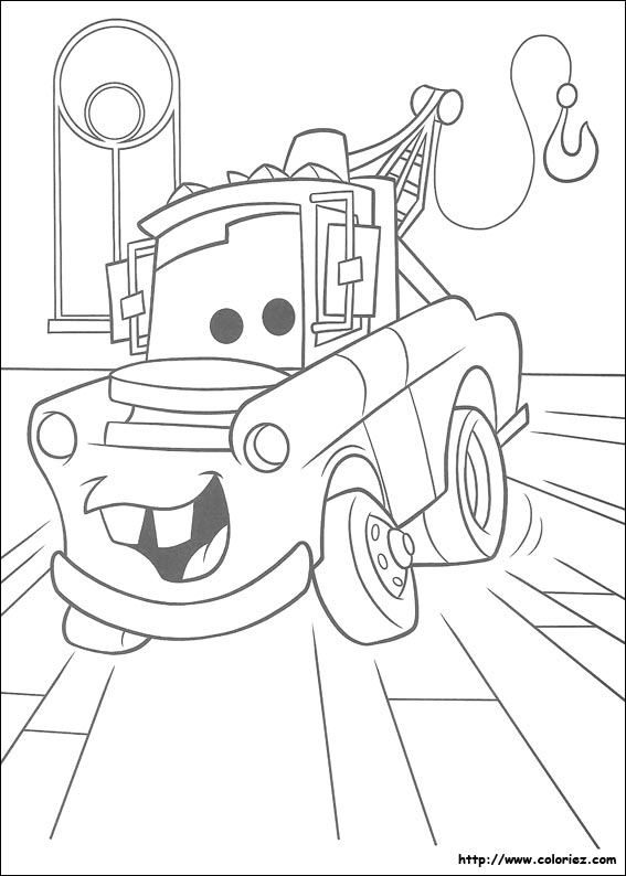 dessin à colorier labyrinthe cars