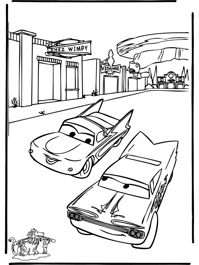 www.dessin à colorier cars 2