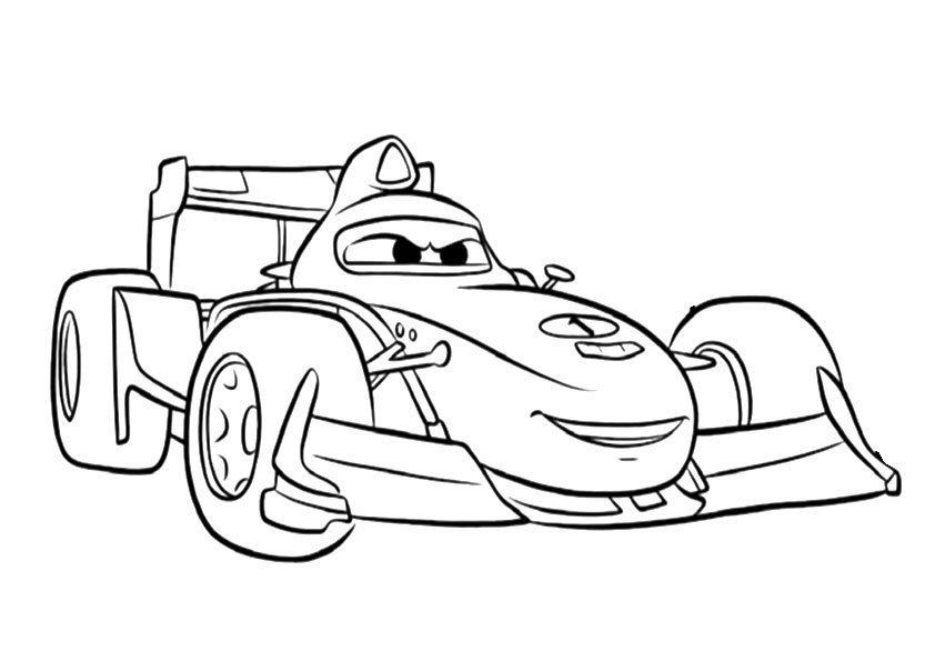 coloriage cars joyeux anniversaire