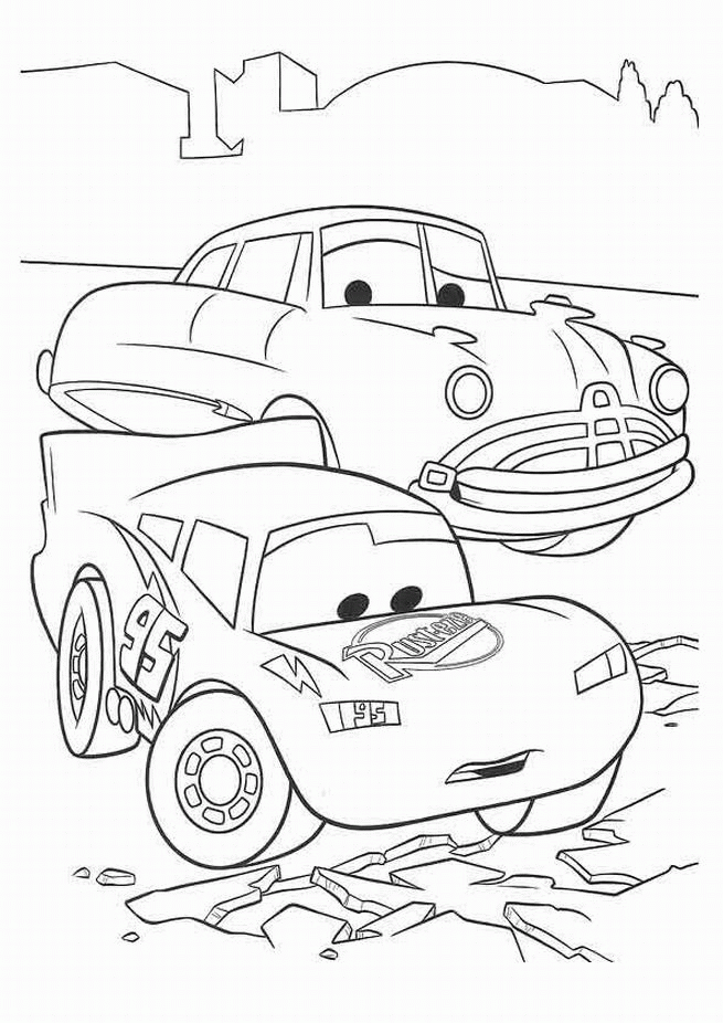 Coloriage CARS 2 Coloriage gratuit FRANCESCO CARS 2 - coloriage gratuit à imprimer cars