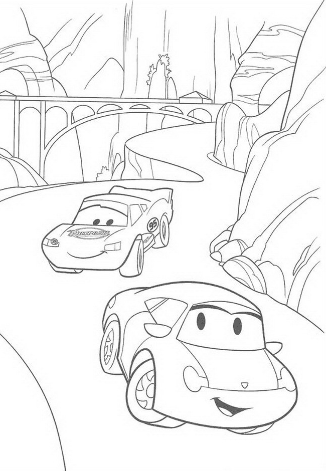 coloriage à dessiner en ligne cars disney