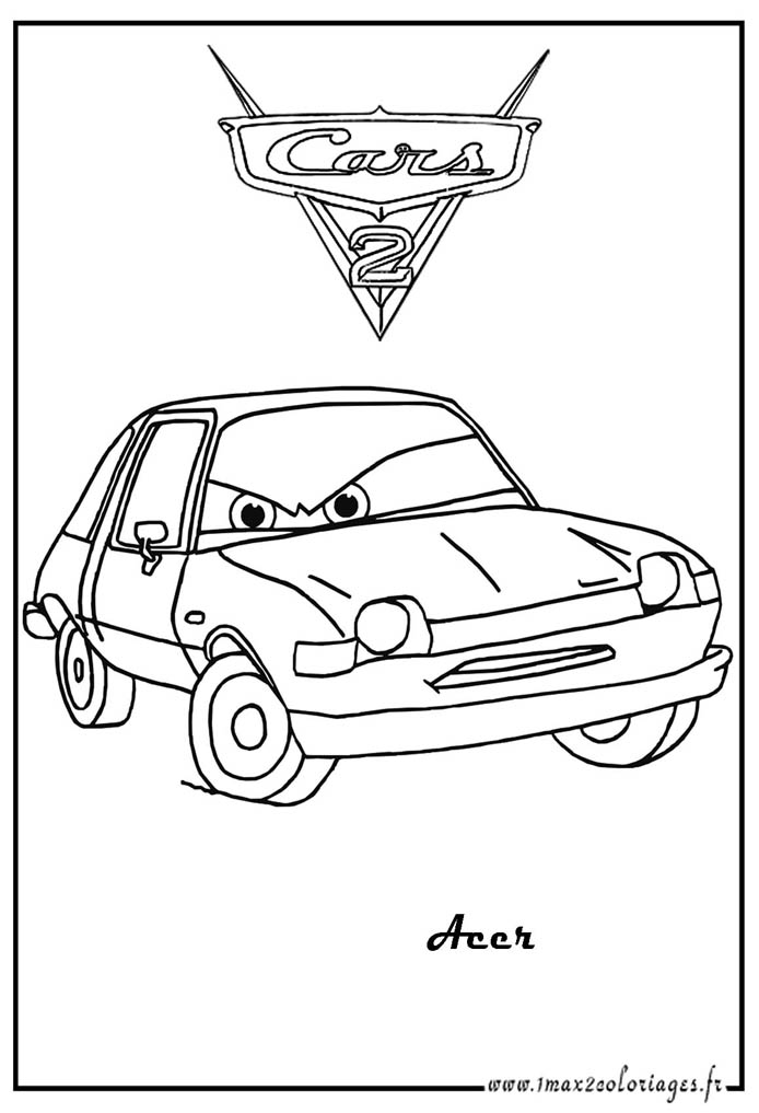 Coloriage Cars à colorier - Dessin à imprimer coloriage imprimer cars 2 francesco