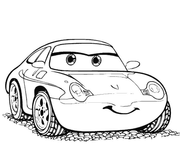 coloriage à dessiner cars et ses amis