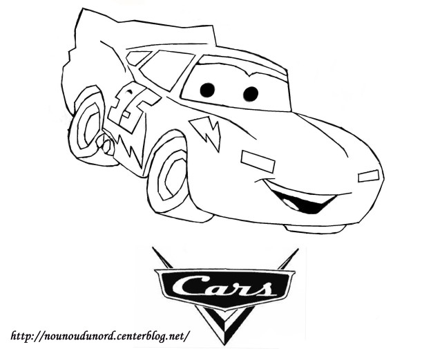 dessin à colorier de cars 3
