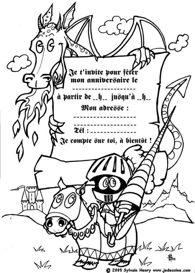 Coloriage A Dessiner Cartes D Invitation Pour Anniversaire Coloriage A Dessiner Cartes D Invitation Pour Anniversaire