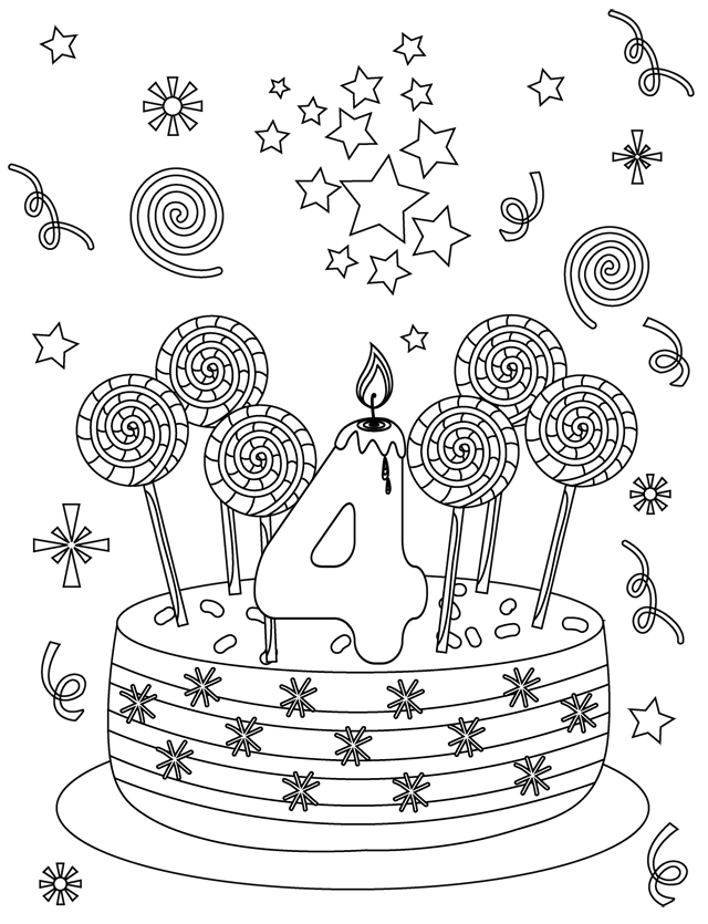 coloriage carte invitation anniversaire