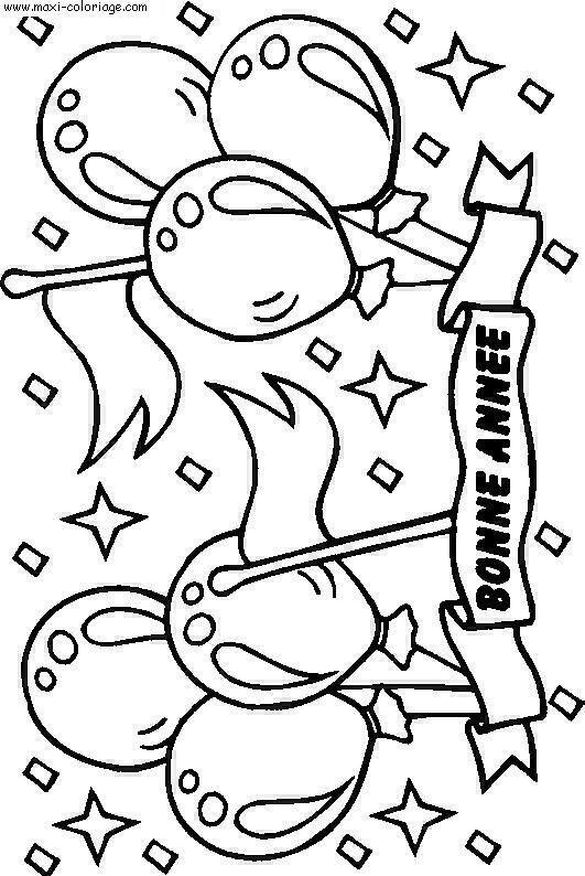 coloriage carte d'invitation anniversaire