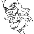 dessin à colorier catwoman