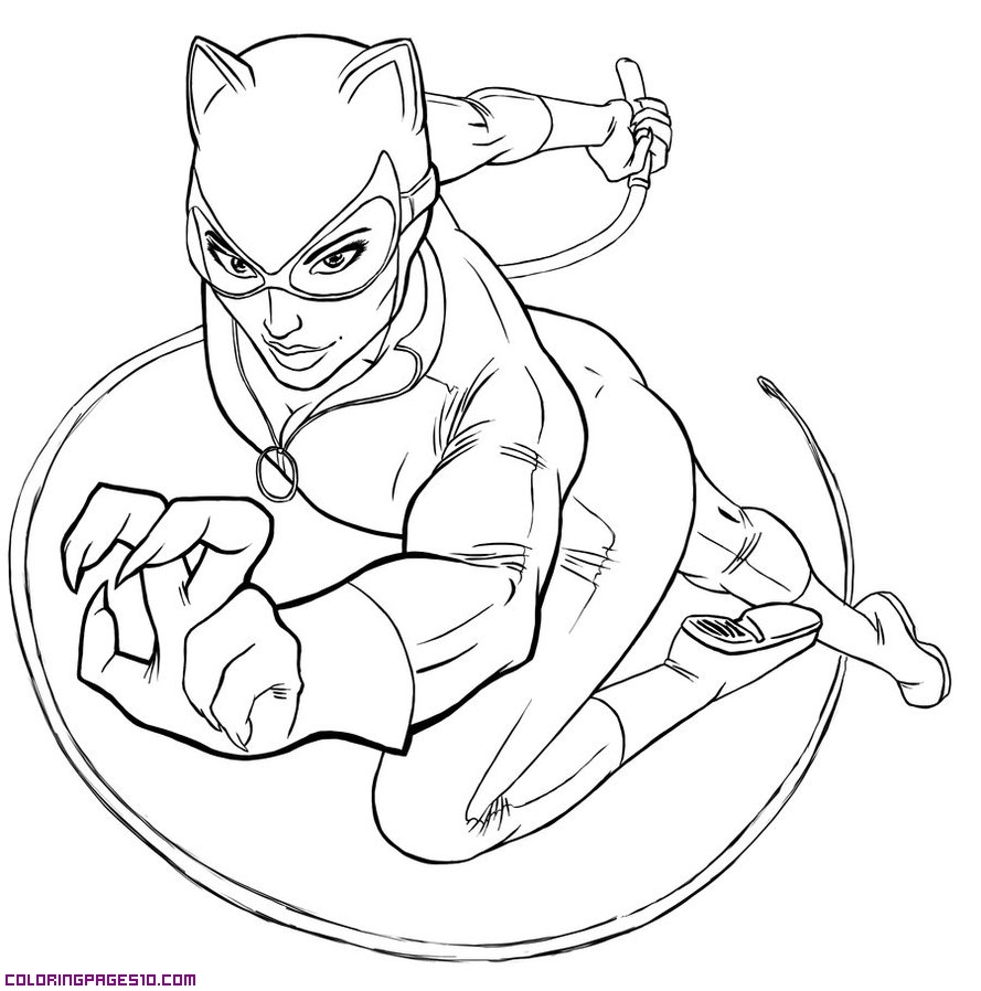 coloriage catwoman