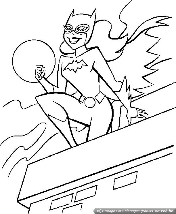 dessin à colorier catwoman batman