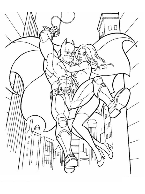 coloriage catwoman batman
