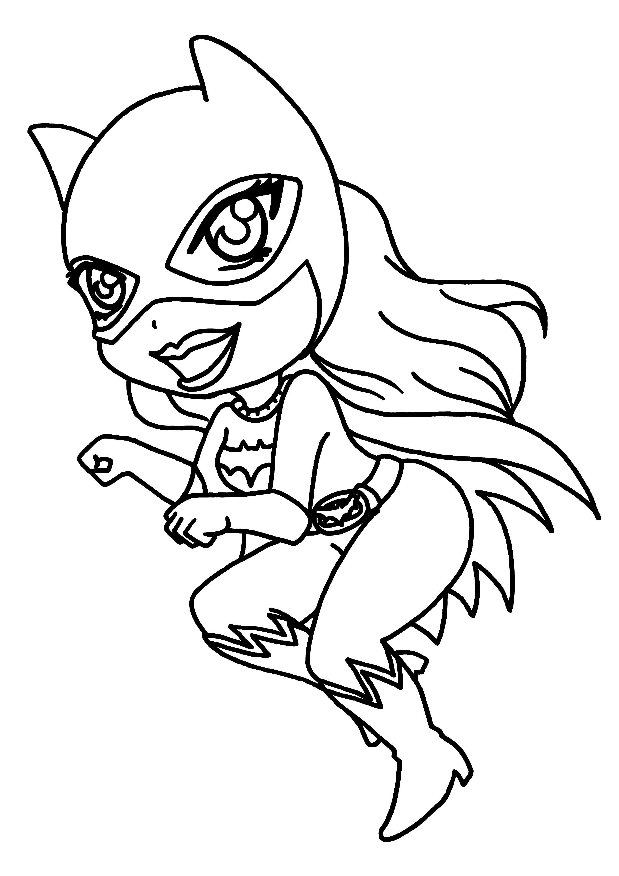 dessin à colorier heros catwoman