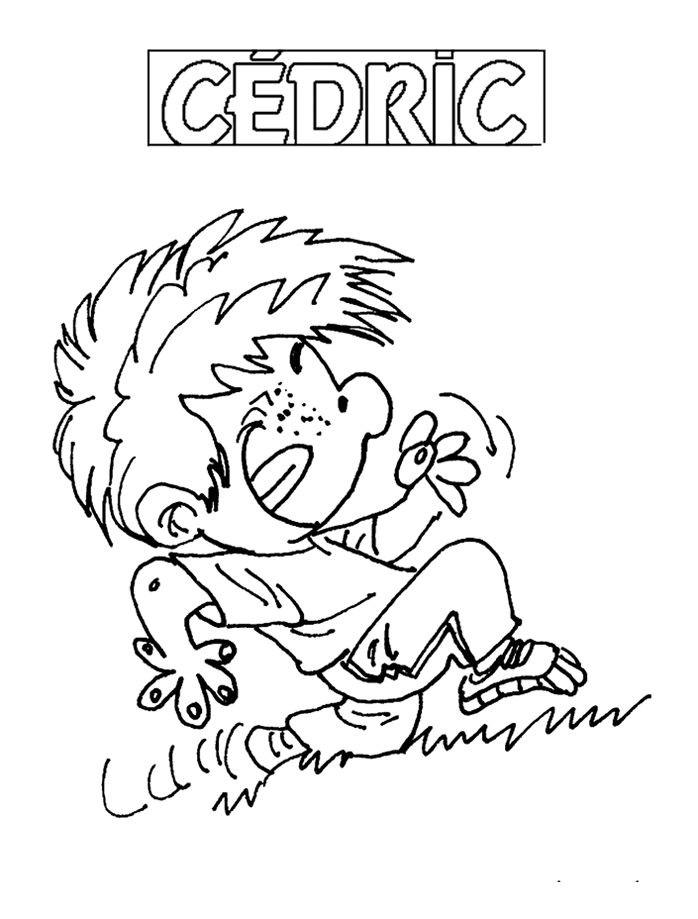 coloriage a imprimer cedric