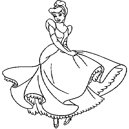 Coloriage Cendrillon Coloriages à imprimer gratuits - coloriage cendrillon gratuit