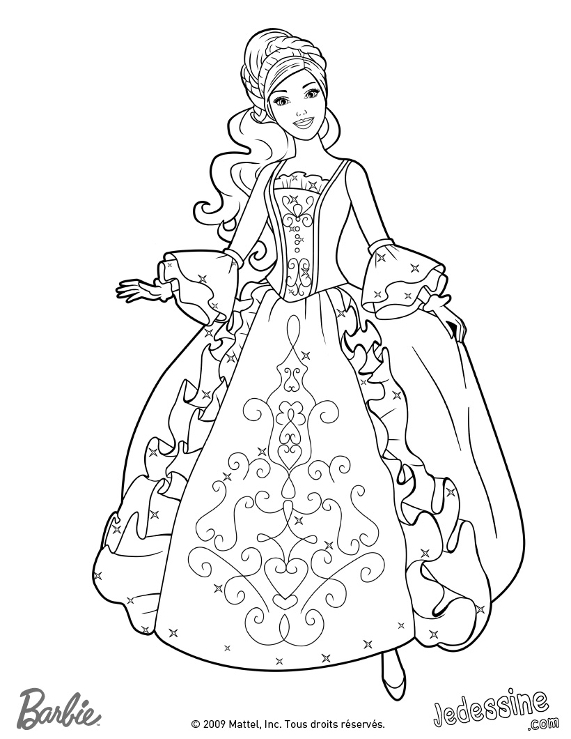 coloriage cendrillon en ligne gratuit