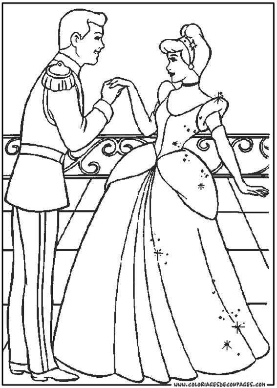 Coloriage Cendrillon En Ligne Coloriage