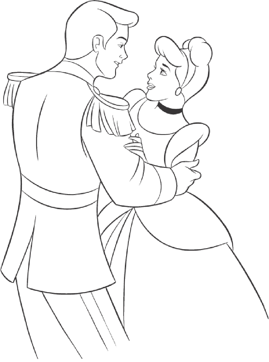 19 dessins de coloriage Cendrillon Prince imprimer Voir le dessin