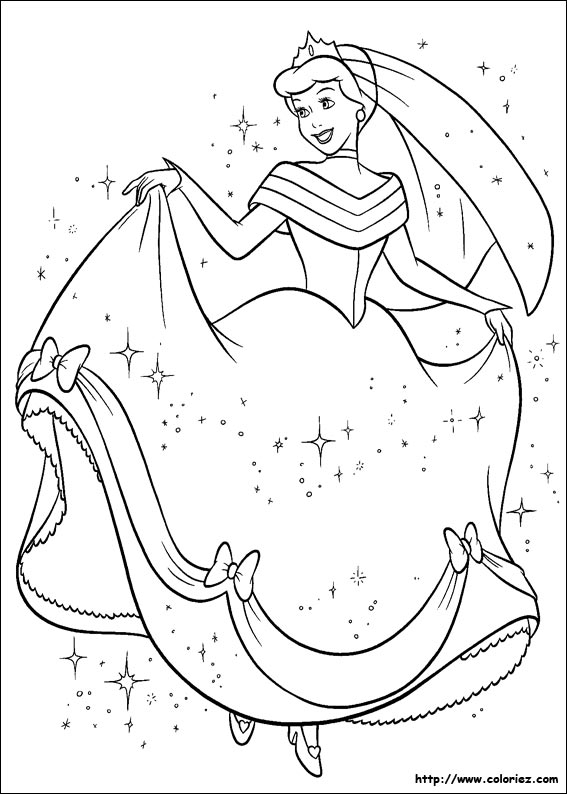 coloriage a dessiner imprimer cendrillon 3 imprimable gratuit en pages pour adultes