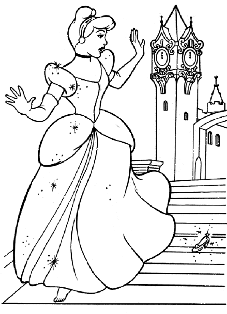 115 Dessins De Coloriage Cendrillon à Imprimer