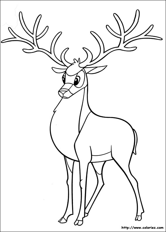 Coloriage Pistes De Cerf