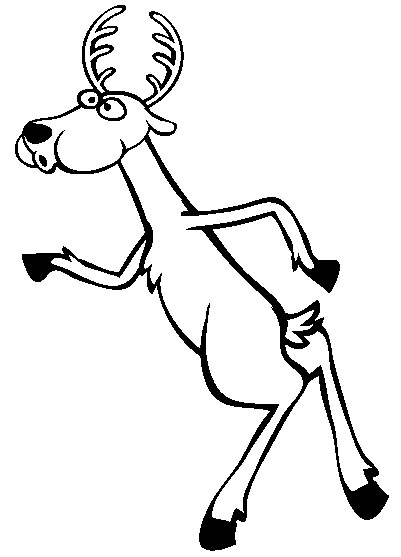 dessin de cerf et sanglier