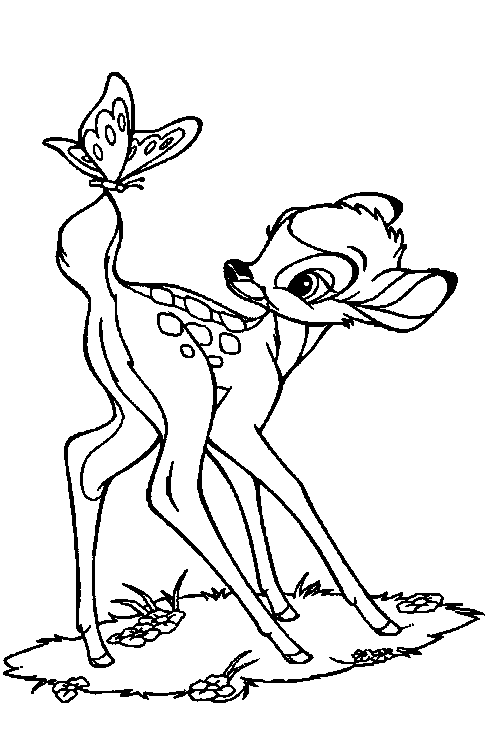 dessin à imprimer cerf