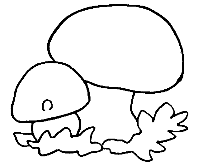 dessin champignon a imprimer