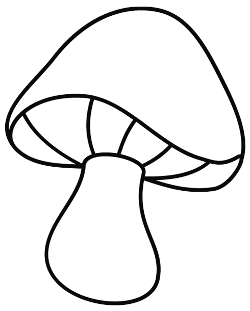 dessin champignon a imprimer gratuit