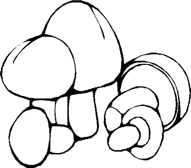 dessin de champignon rigolo