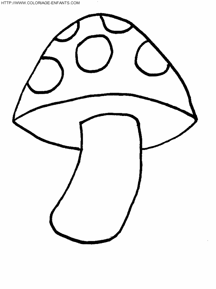 coloriage champignon mario