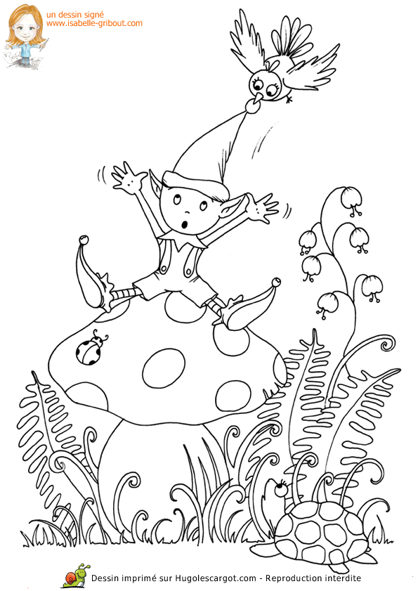 dessin champignon de mario