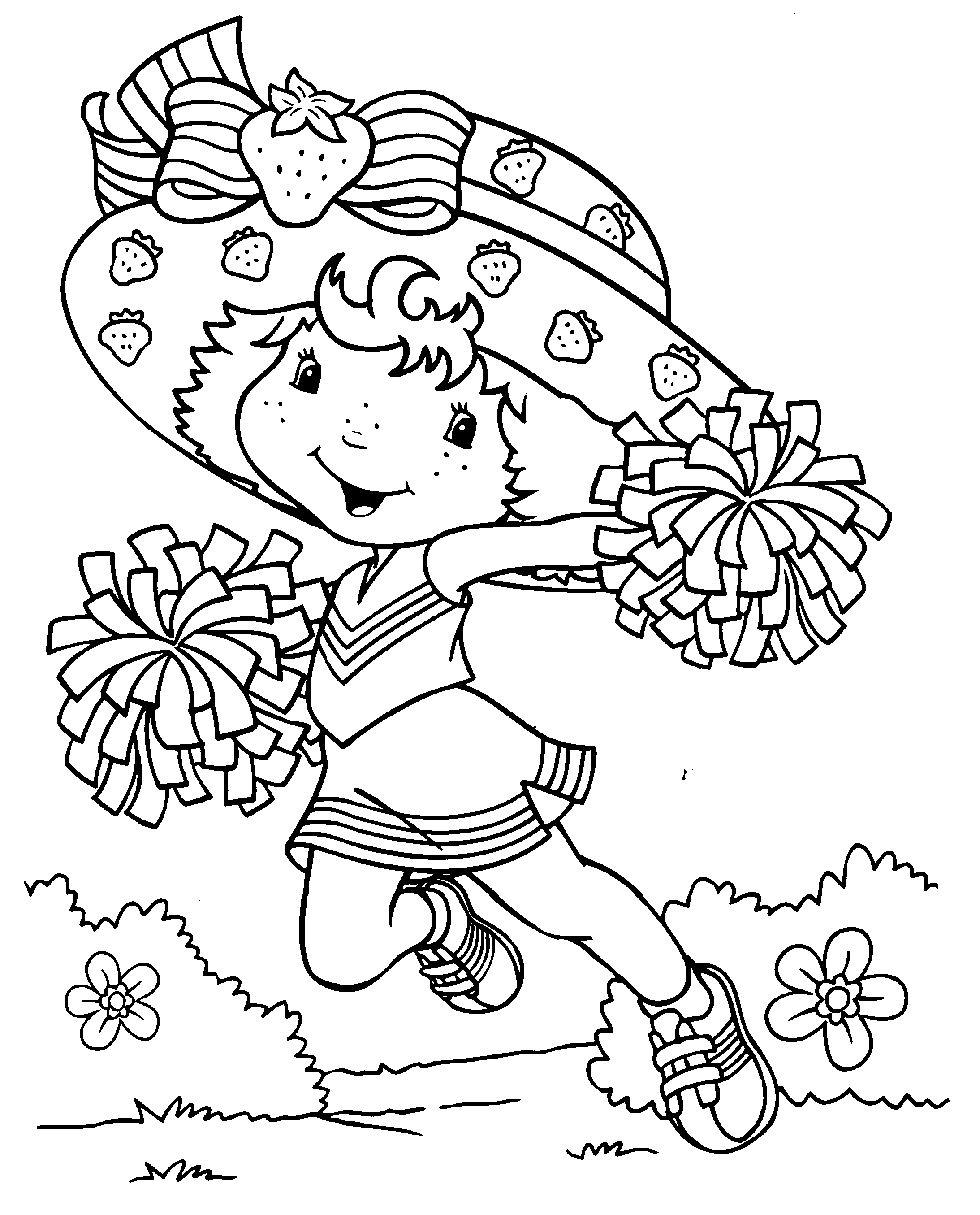 coloriage ƒ dessiner charlotte aux fraises princesse
