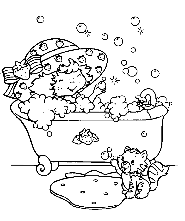 coloriage charlotte aux fraises noel