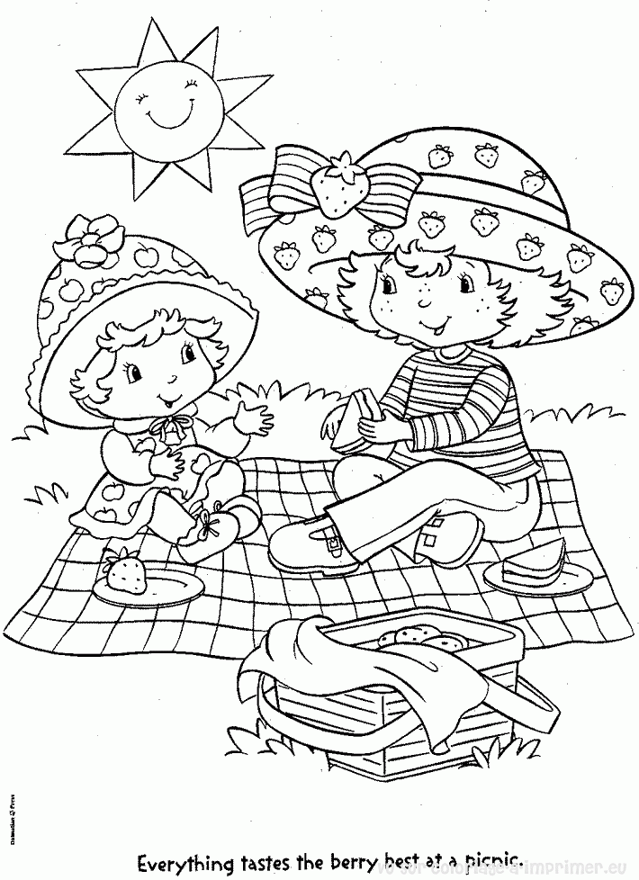 coloriage charlotte aux fraises