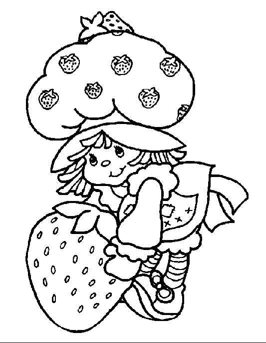 coloriage charlotte aux fraises