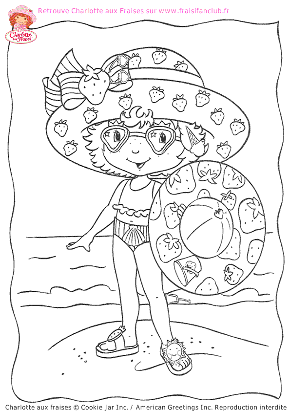 dessin charlotte aux fraises  imprimer gratuit