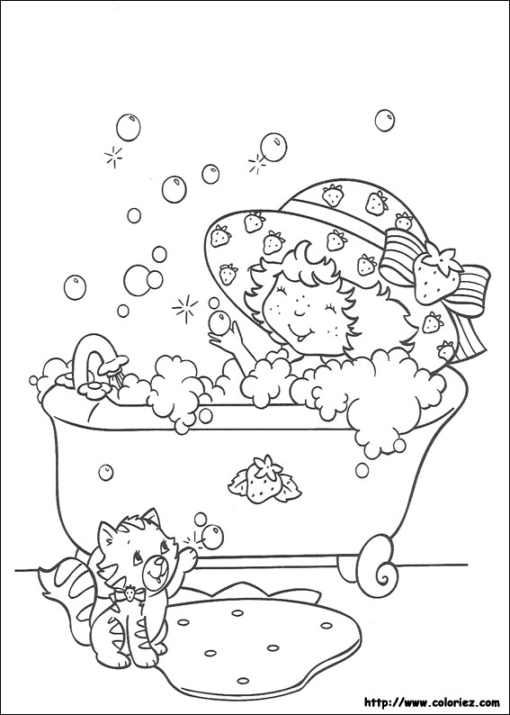 coloriage charlotte aux fraises et dora