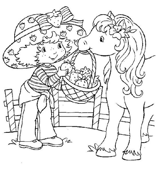 coloriage de charlotte aux fraises - Coloriage Charlotte aux fraises Coloriages à imprimer 