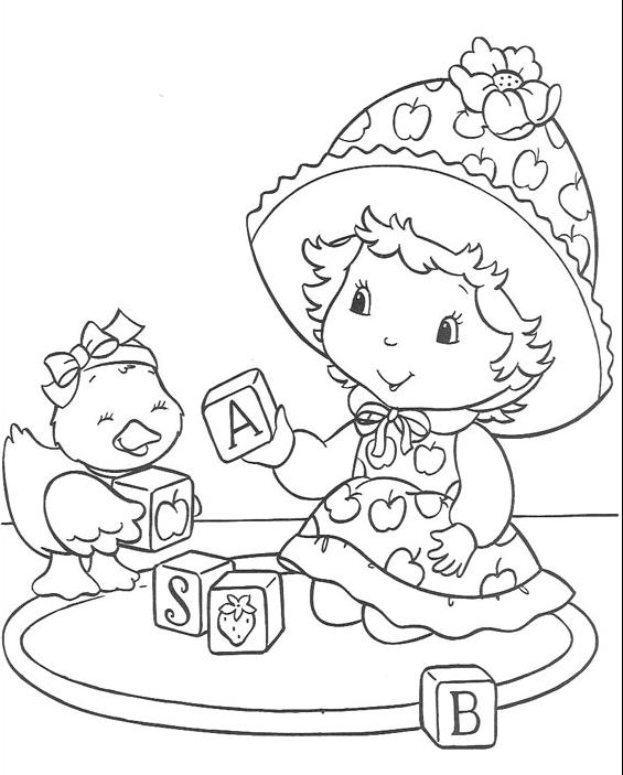 coloriage charlotte aux fraises a imprimer gratuit