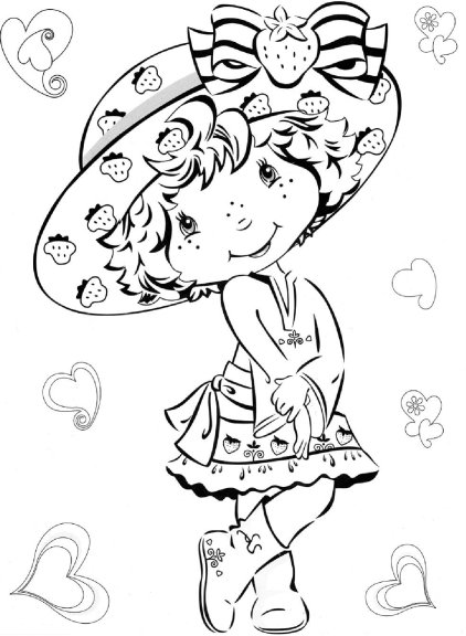 coloriage charlotte aux fraises danseuse