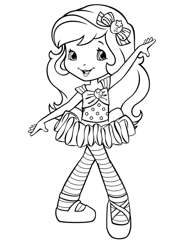 16 dessins de coloriage Charlotte Aux Fraises Danseuse à ...
