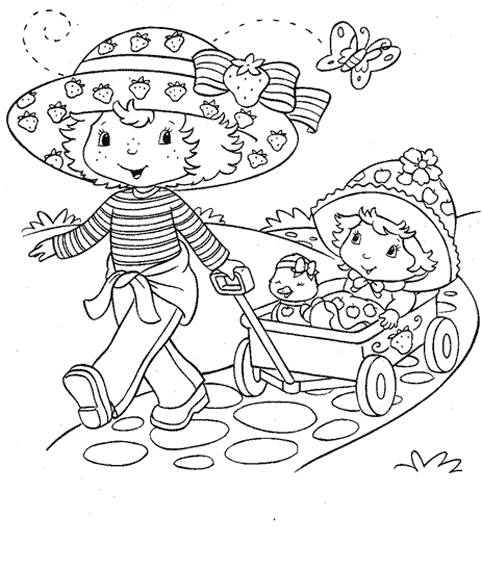 coloriage charlotte aux fraises gratuit