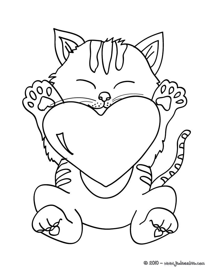 coloriage chat a imprimer