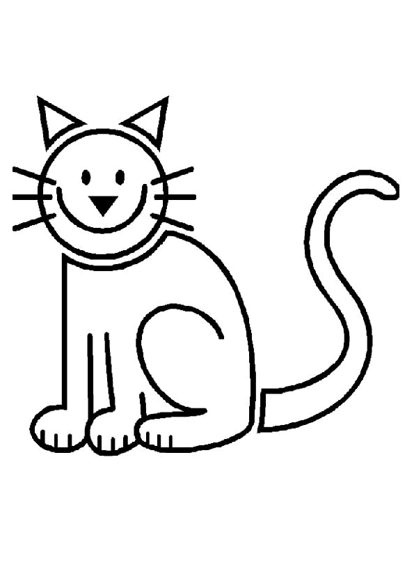 coloriage chat tigré