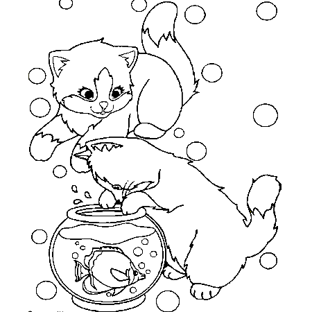 coloriage chat noel imprimer